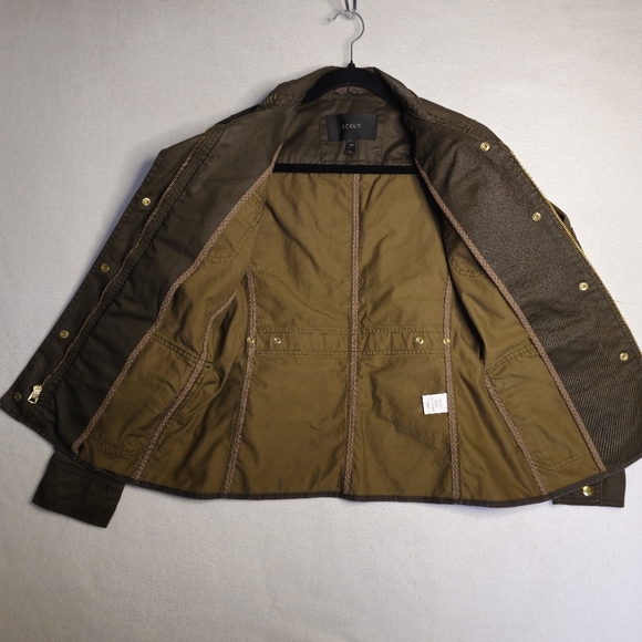 J. Crew Green Utility Jacket with Structured Silhouette - Picture 6 of 12